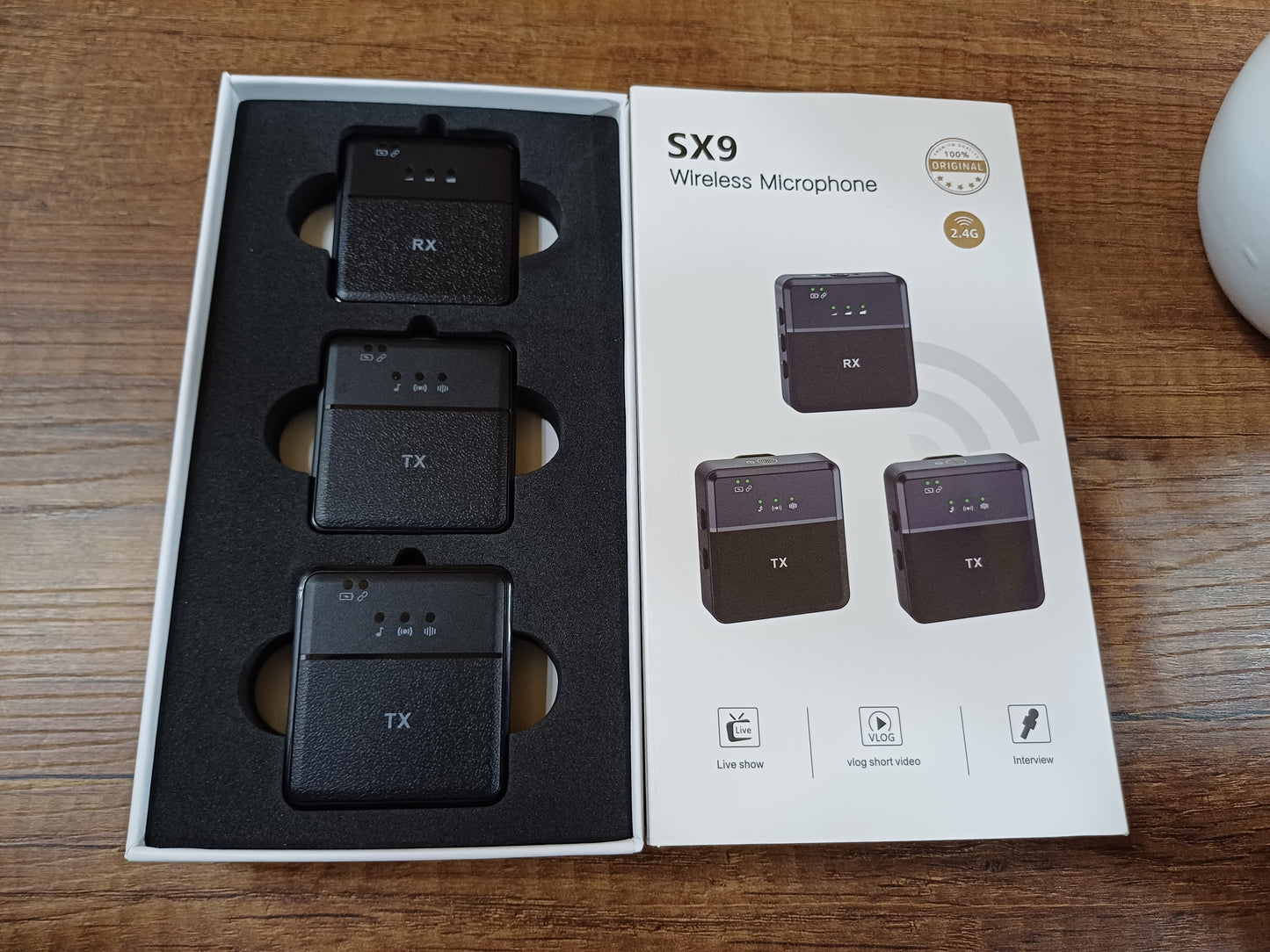 Micrófono Dual Solapa SX9 2 en 1