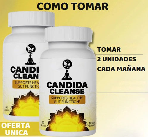 Candida Cleanse - Desintoxicación de apoyo intestinal y colon - Probióticos, hoja de orégano, ajenjo